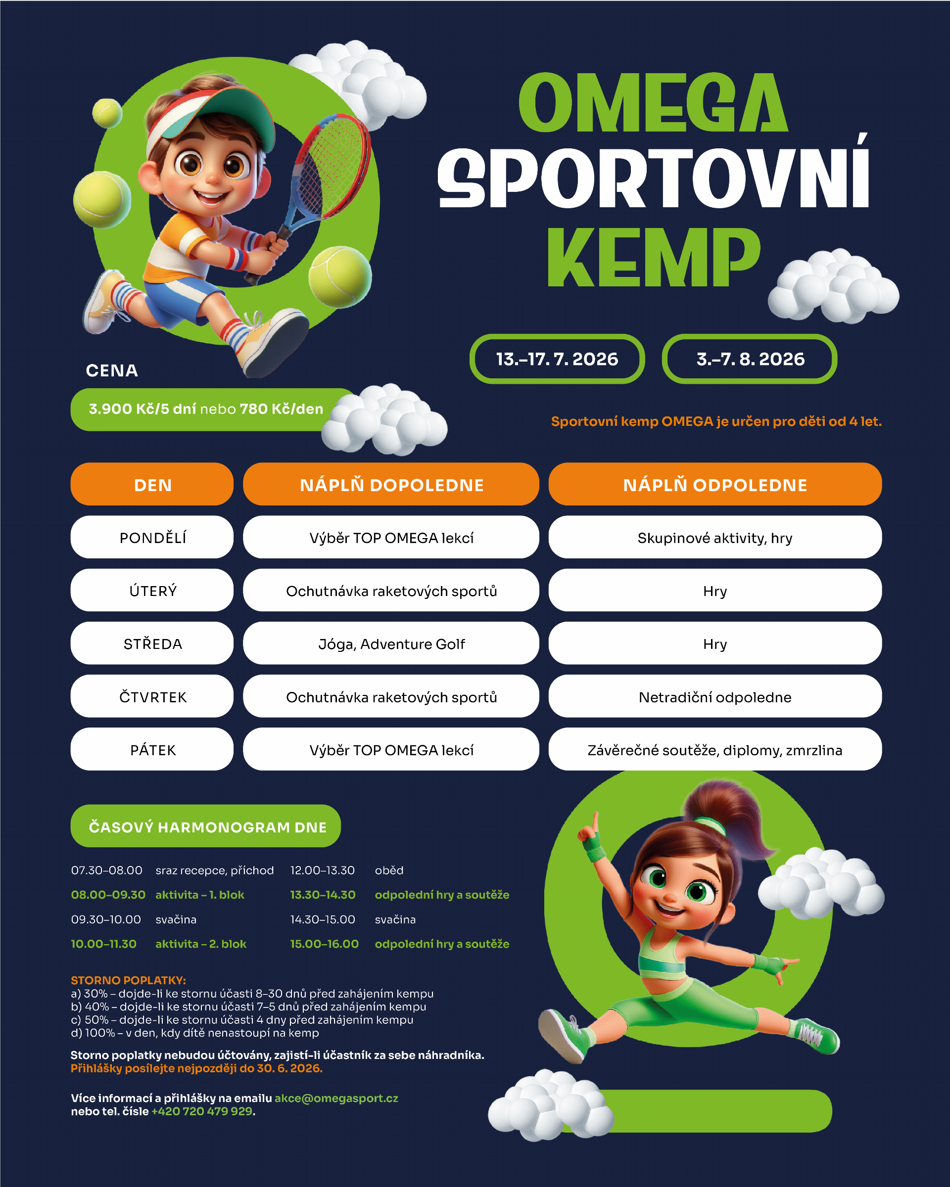 OMEGA sportovní kemp