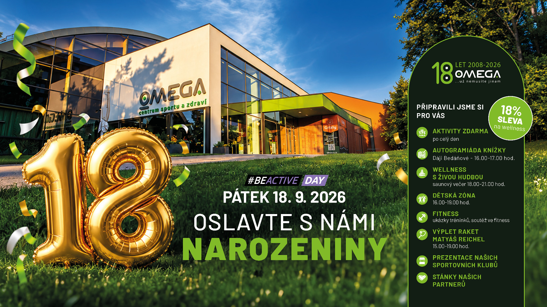 18. narozeniny OMEGA centra
