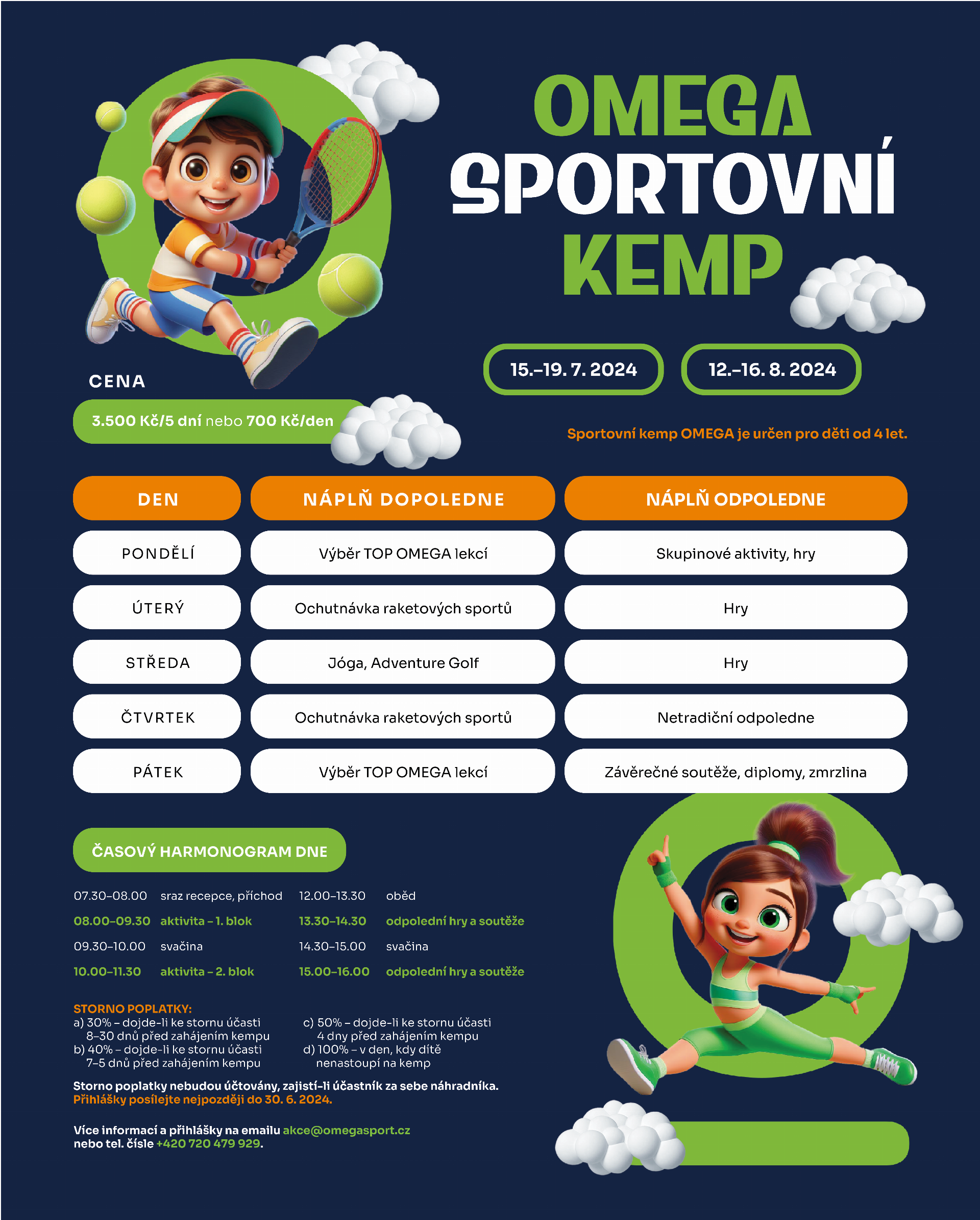 OMEGA sportovní kemp