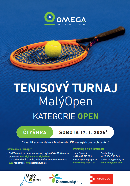 OMEGA tenisový turnaj ČTYŘHER