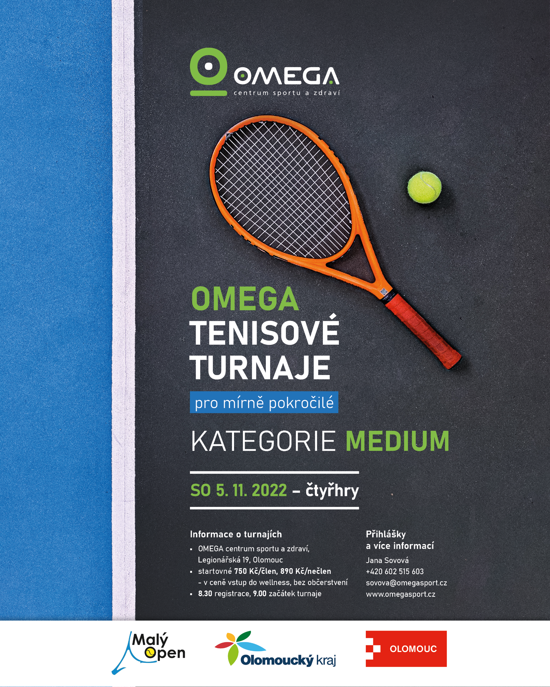 OMEGA tenisový turnaj MEDIUM