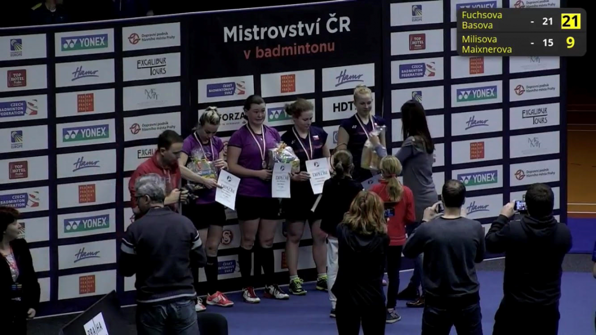Naše trenérka Eliška Maixnerová obájila stříbro na Mistrovství ČR v badmintonu